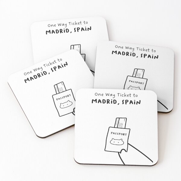 Item preview, "One Way Ticket to Madrid, Spain" | Travel, Vacation designed and sold by RM-Journey.