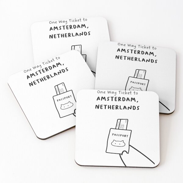 Item preview, "One Way Ticket to Amsterdam, Netherlands" | Travel, Vacation designed and sold by RM-Journey.
