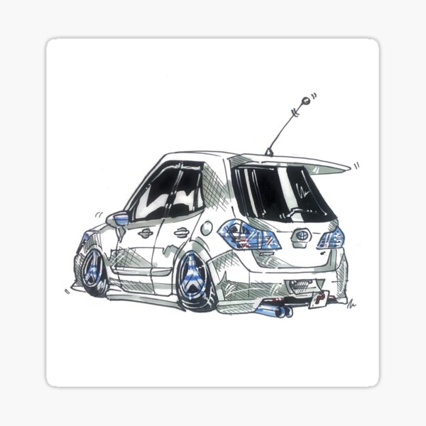 Vista previa del artículo con la obra «Ilustración personalizada del Toyota Blade», diseñado y vendido por IWipeSidetoSide.