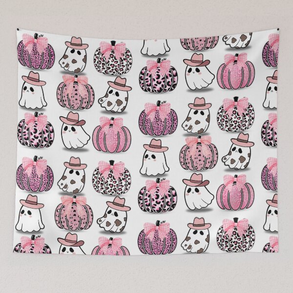 Item preview, Chic Halloween Spooks - Pink Leopard Pumpkins & Stylish Ghosts Collection designed and sold by TOA Timeless Original Apparel.