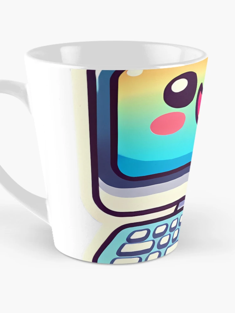 Thumbnail 3 of 4, Coffee Mug,  Title: Laughing Computer Sticker designed and sold by Peelya.