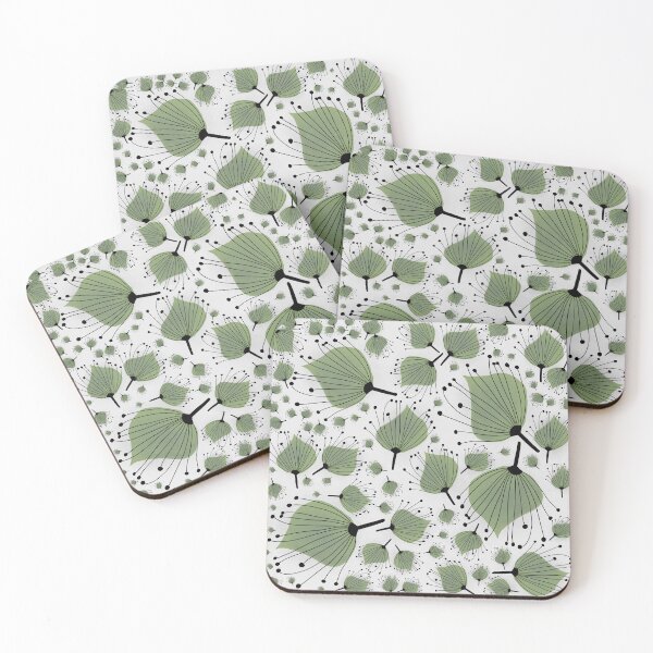 Item preview, Leaves floral pattern designed and sold by Doodlehomeshop.