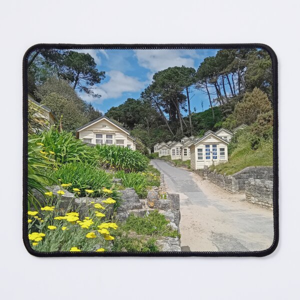 Item preview, Beach Huts at Canford Cliffs designed and sold by RedHillDigital.