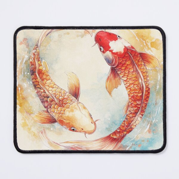 Item preview, Luck in Motion - Watercolor Koi Fish designed and sold by shirley80935.
