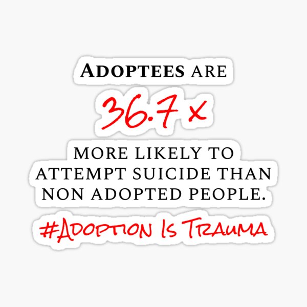 Item preview, Adoptee statistics designed and sold by EvolvingAdoptee.