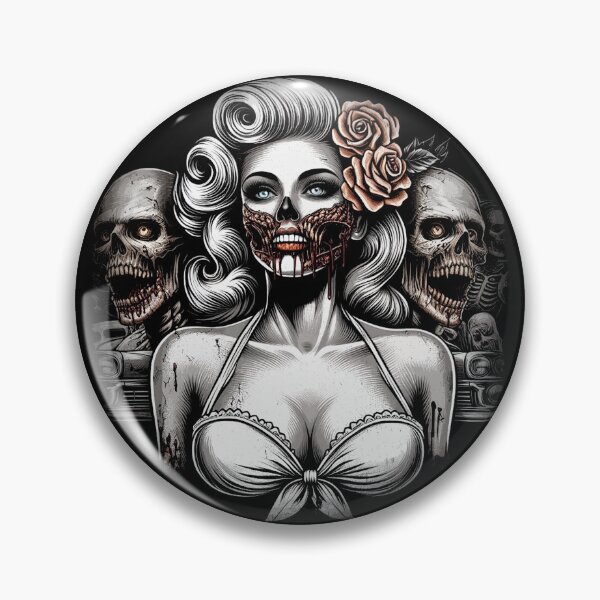Item preview, Horror Zombie Woman designed and sold by PulpVintage.