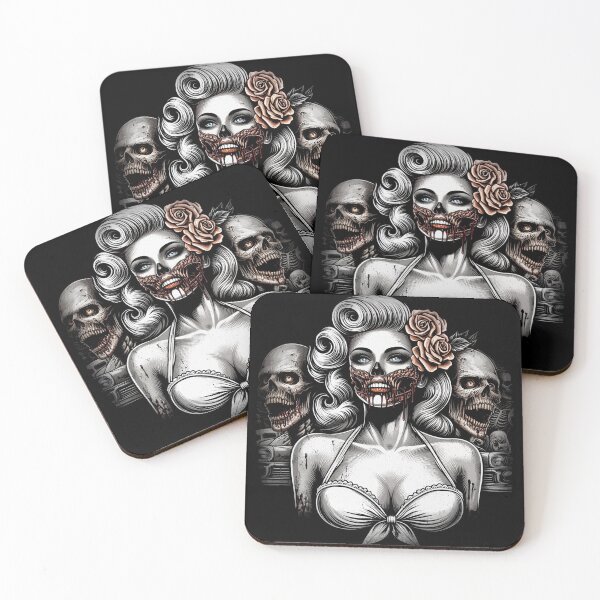 Item preview, Horror Zombie Woman designed and sold by PulpVintage.