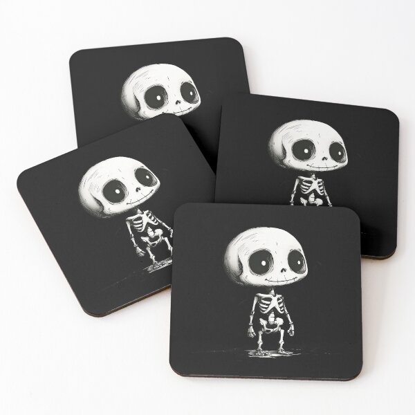 Item preview, Cute Skeleton Kawaii Halloween Skull designed and sold by NateFellhauer.