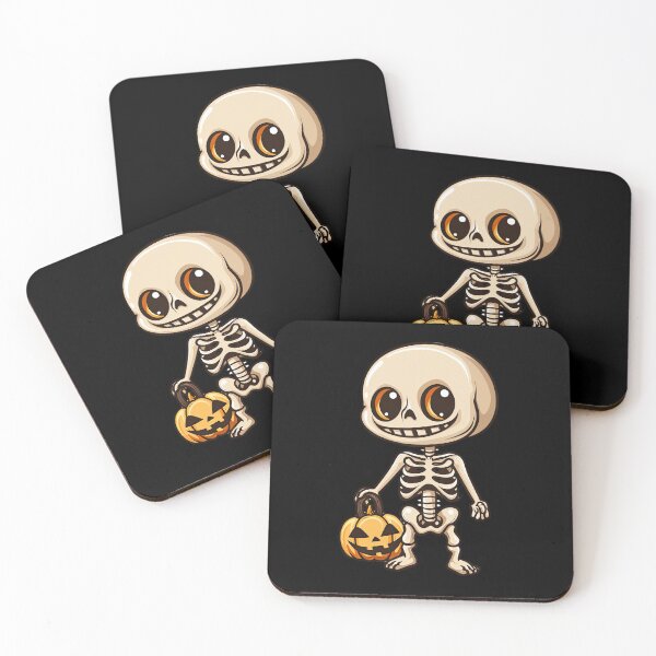 Item preview, Cute Skeleton Kawaii Halloween Skull designed and sold by NateFellhauer.