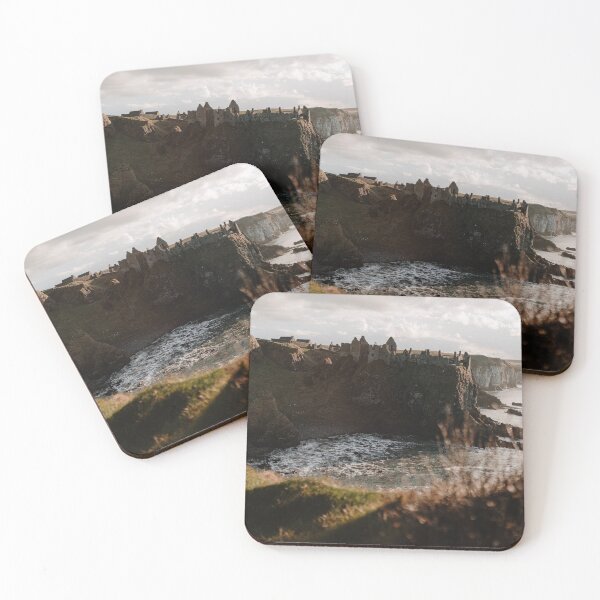 Item preview, dunluce castle in the autumn sun designed and sold by CMArtshop.
