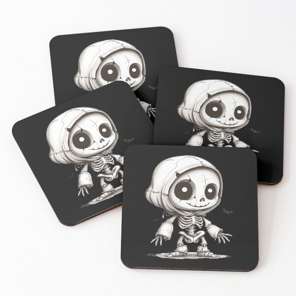 Item preview, Cute Skeleton Kawaii Halloween Skull designed and sold by NateFellhauer.
