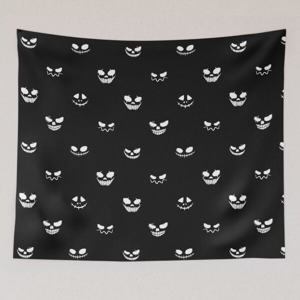 Item preview, Halloween - Scary Face Silhouettes designed and sold by cabana.space.