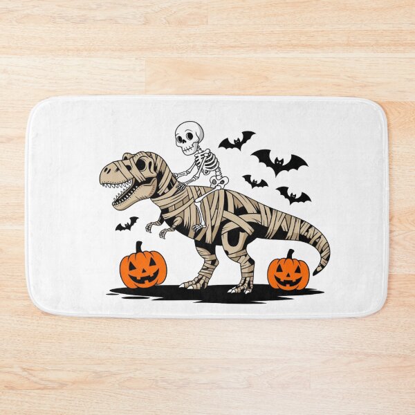 Item preview, Skeleton Rides on Mummy Dinosaur Trex Halloween designed and sold by Merch-Kitsune.