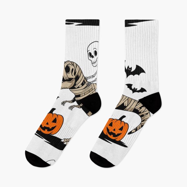 Item preview, Skeleton Rides on Mummy Dinosaur Trex Halloween designed and sold by Merch-Kitsune.