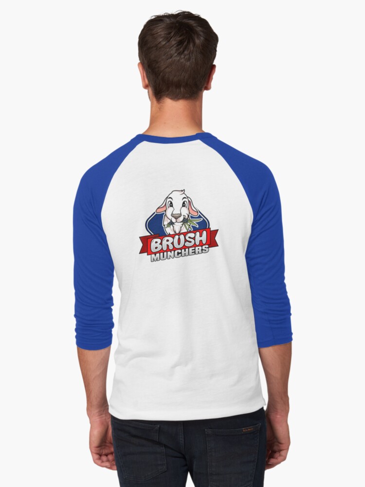 Thumbnail 1 of 3, Baseball ¾ Sleeve T-Shirt, Brush Munchers! designed and sold by BrushMunchers.