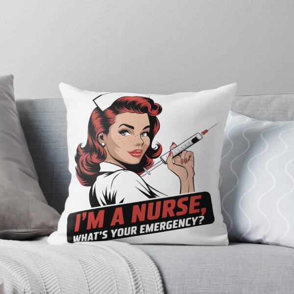 Item preview, I'm a nurse, what's your emergency? Nursing Vintage designed and sold by Annova-Art.
