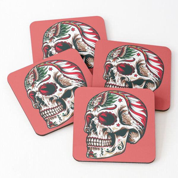 Item preview, Mexican style skull #7 designed and sold by wonderpix.