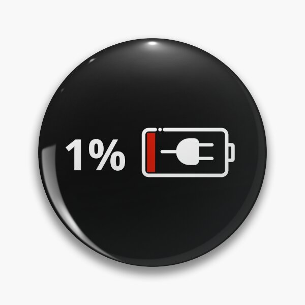 Item preview, 1% low battery designed and sold by AccessibleShop.
