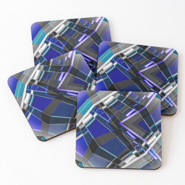 Item preview, Blue Lucidity Abstract Feature Art by Jenny Meehan  designed and sold by Jenny Meehan Art Prints and Patterns  .