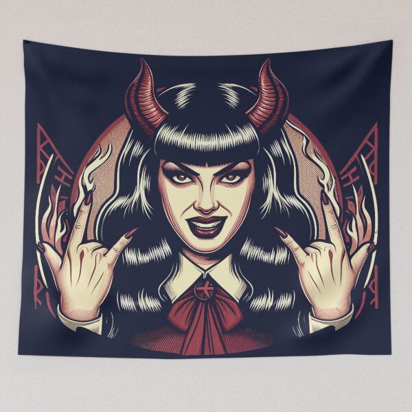 Item preview, Devilish Pin-up designed and sold by PulpVintage.
