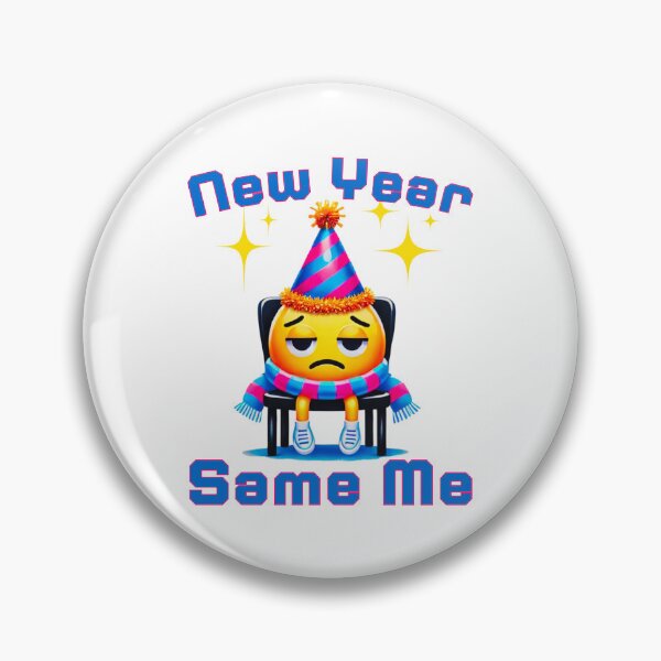 Item preview, New Year, Same Me: Funny Character Reflecting Low Energy And Humor designed and sold by elynne9.