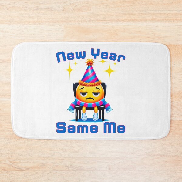 Item preview, New Year, Same Me: Funny Character Reflecting Low Energy And Humor designed and sold by elynne9.