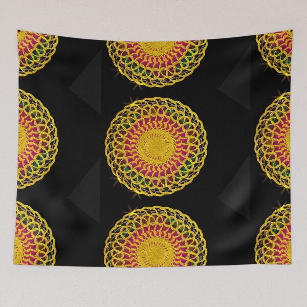 Item preview, Hand Drawn Gold Spiral Mandala designed and sold by Victoria Rose.