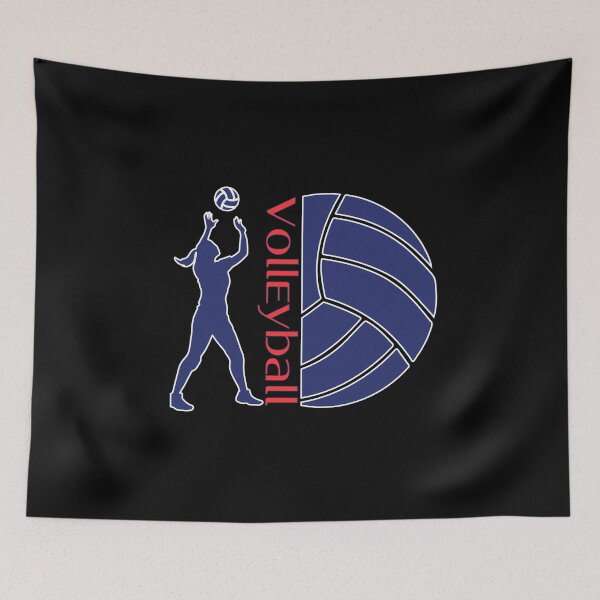 Item preview, Dynamic volleyball player and ball graphic designed and sold by KolbaVison.