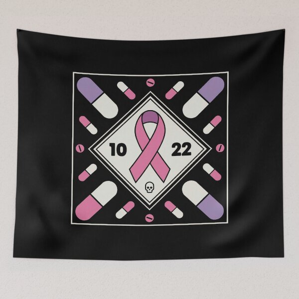 Item preview, Awareness Ribbon With Oct 22 Date - Fluoroquinolone Toxicity & Pills Graphic Tee designed and sold by BLZART.