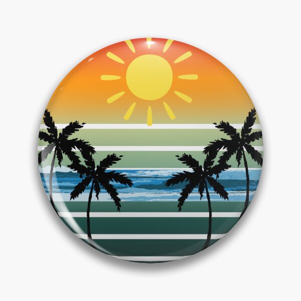 Item preview, Retro Sunset Beach Vibes - Vintage-Inspired Beach Apparel and Accessories designed and sold by Basma Store.