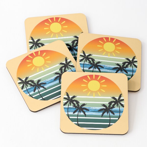 Item preview, Retro Sunset Beach Vibes - Vintage-Inspired Beach Apparel and Accessories designed and sold by Basma Store.