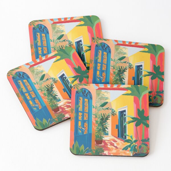 Item preview, Boho Colorful Mexican Courtyard designed and sold by PalmitoDecor.