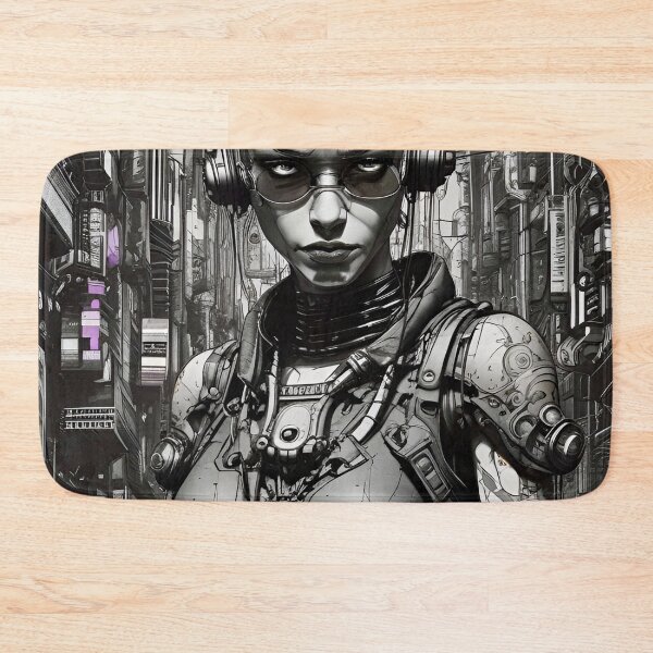 Item preview, Cyberpunk Concept Female Merc - Sci Fi Art concept designed and sold by Delerat7.
