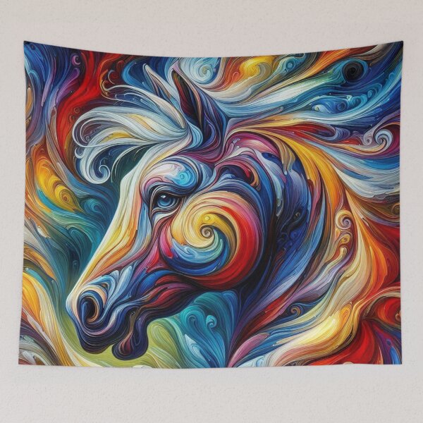 Item preview, Abstract Fanciful Horses designed and sold by Myra365Art.