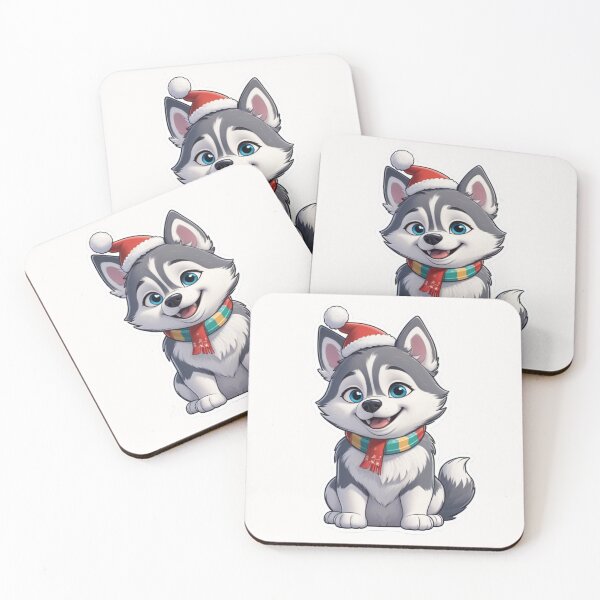 Item preview, Christmas Cartoon Husky designed and sold by Krieghorn.