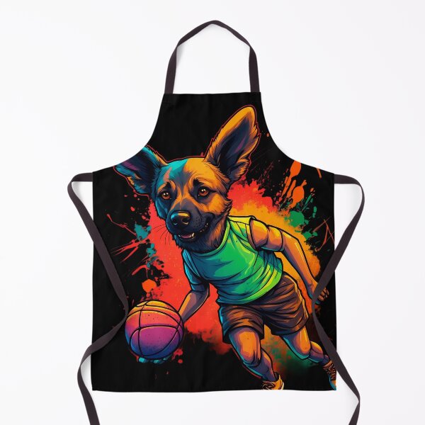 Item preview, German Sheppard dog playing basketball designed and sold by Furrifico.