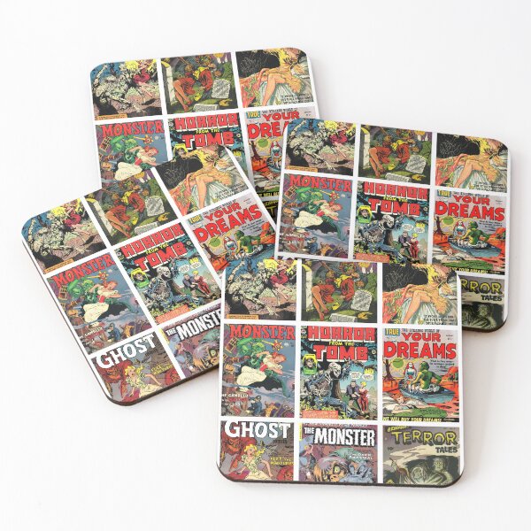 Item preview, Classic Horror Comic Book Cover Art (White Border) designed and sold by centuryretromedia.