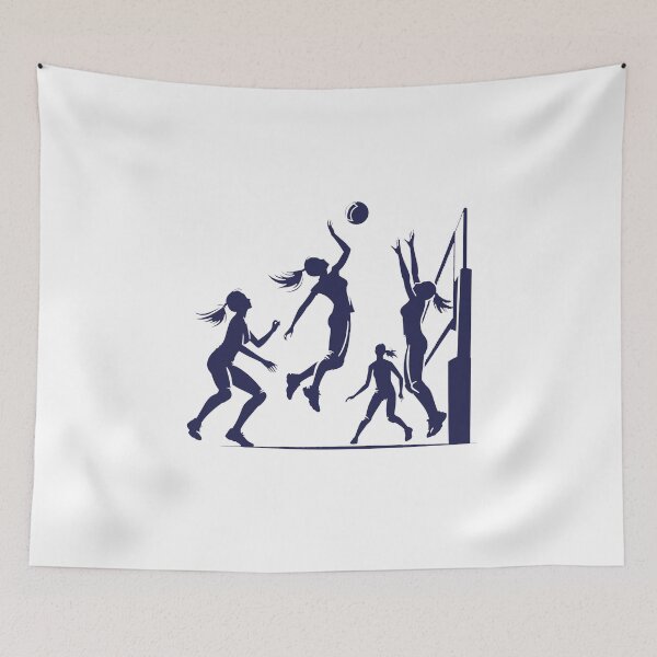 Item preview, Dynamic volleyball players in action designed and sold by KolbaVison.