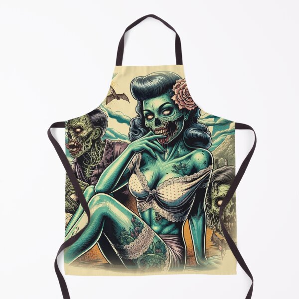 Item preview, Spooky Zombie Woman designed and sold by PulpVintage.