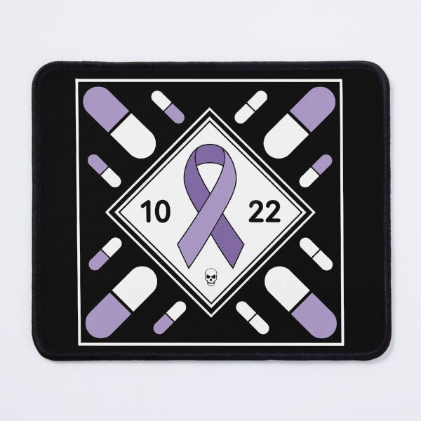 Item preview, Awareness Ribbon With Oct 22 Date - Fluoroquinolone Toxicity & Pills Graphic Tee designed and sold by BLZART.