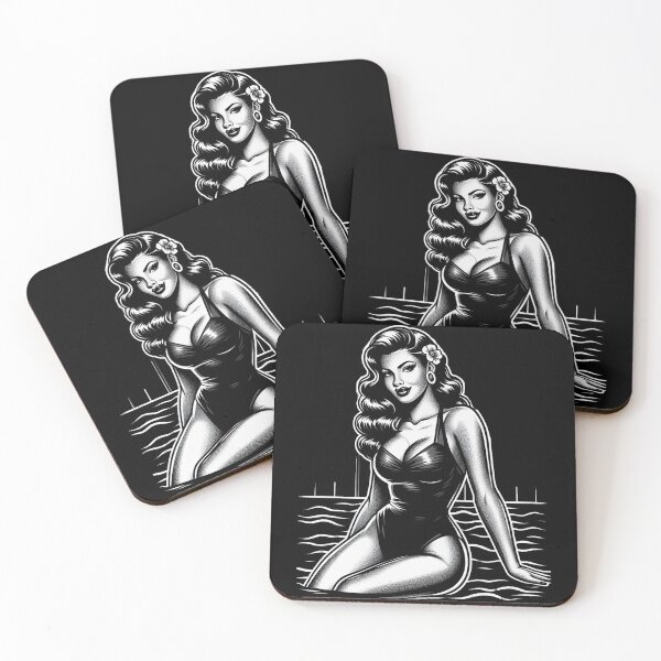 Item preview, Hot Swimsuit Woman designed and sold by PulpVintage.
