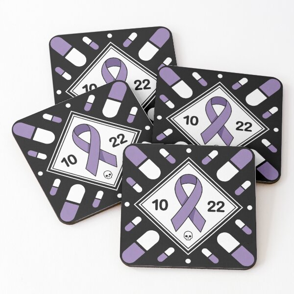 Item preview, Awareness Ribbon With Oct 22 Date - Fluoroquinolone Toxicity & Pills Graphic Tee designed and sold by BLZART.