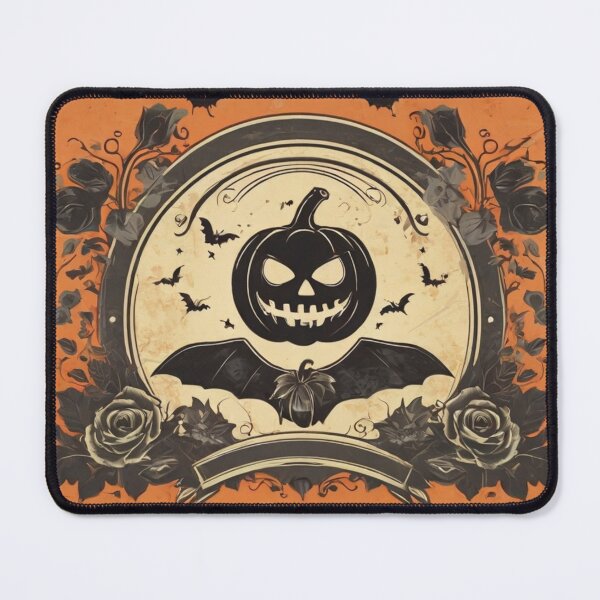 Item preview, Retro vintage pumpkin with a bat designed and sold by Ash44444.
