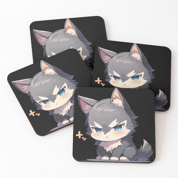 Item preview, Scowling Chibi Wolf designed and sold by A-Artistries.