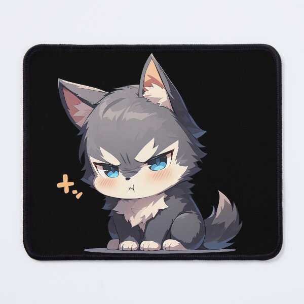 Item preview, Scowling Chibi Wolf designed and sold by A-Artistries.