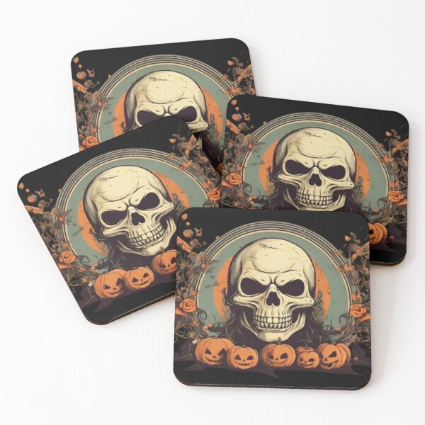 Item preview, Retro vintage halloween skull designed and sold by Ash44444.