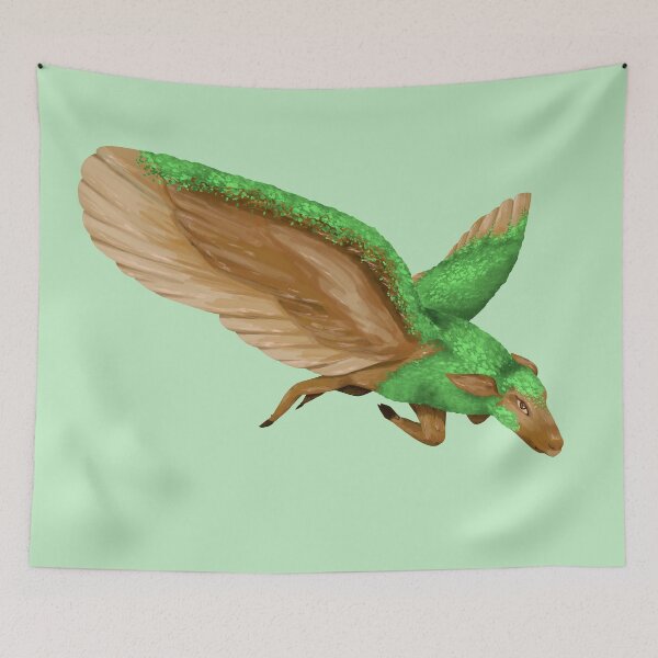 Item preview, Creature with wings covered with nature designed and sold by Samlygwey.
