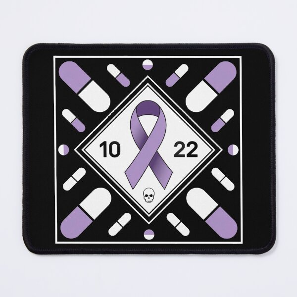 Item preview, Awareness Ribbon With Oct 22 Date - Fluoroquinolone Toxicity & Pills Graphic Tee designed and sold by BLZART.
