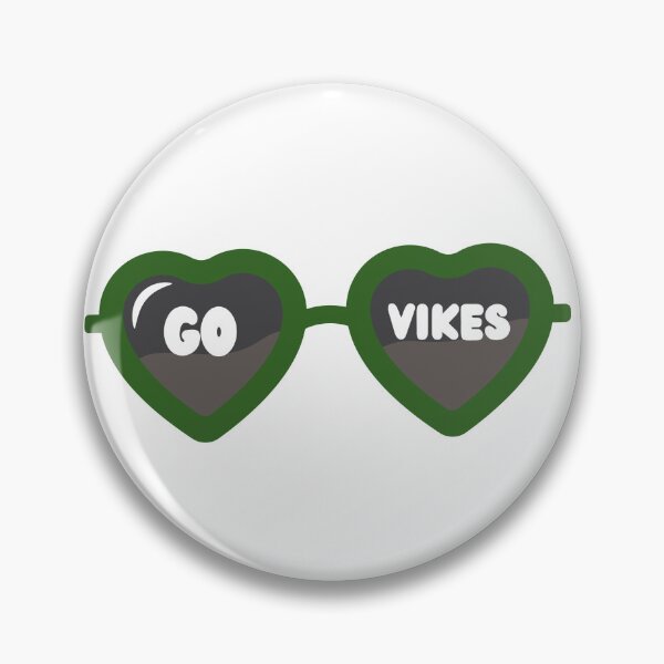 Item preview, Go Vikes Heart Glasses designed and sold by OhioCollegeLife.