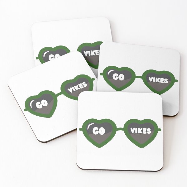 Item preview, Go Vikes Heart Glasses designed and sold by OhioCollegeLife.
